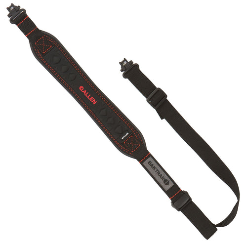 Allen 8375 BakTrak Vapor Sling Adjustable Black Rubber Padding w/Nylon Red Accents Strap for Rifle