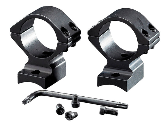 Browning 12671 Integrated Scope Mount System  Browning-Style 2-Piece Base Browning BAR/BLR 2 Piece 30mm Medium Blued Matte