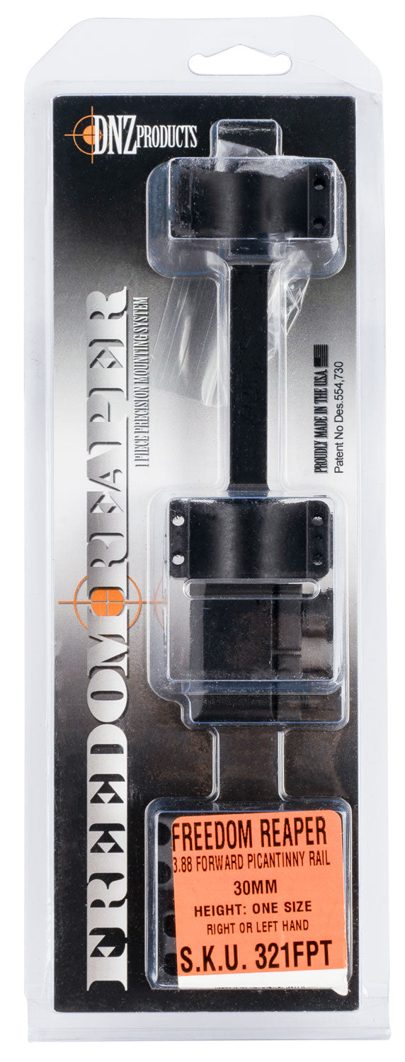 DNZ 321FPT Freedom Reaper Forward Picatinny Rail Normal Height 30mm 1-Piece Black