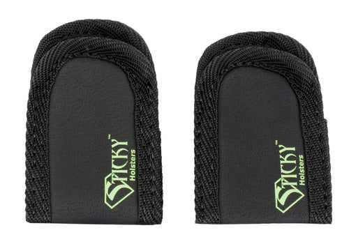 Sticky Holsters MMSX2 Mini Mag Sleeve Single Black w/Green Logo Latex Free Synthetic Rubber (2 Pack)