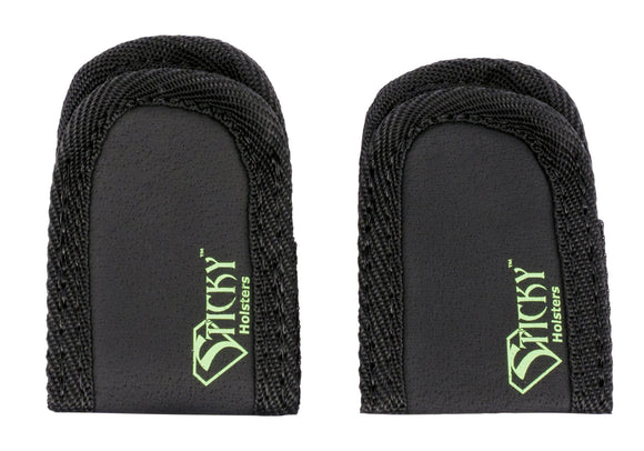 Sticky Holsters MMSX2 Mini Mag Sleeve Single Black w/Green Logo Latex Free Synthetic Rubber (2 Pack)