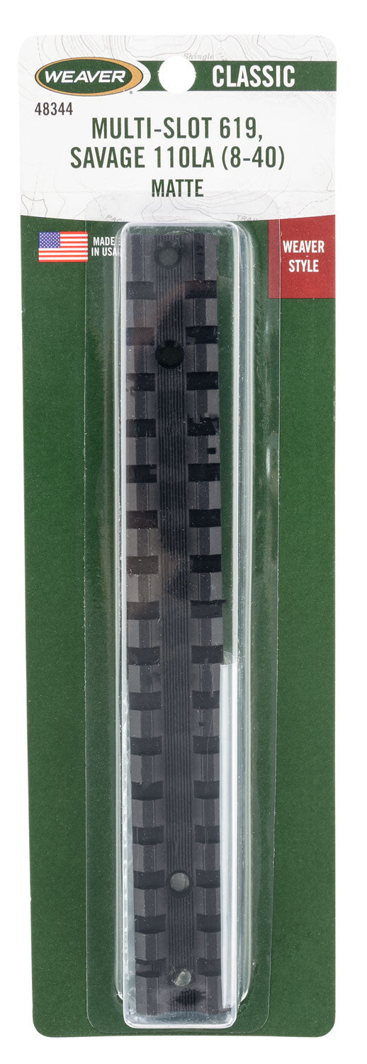 Weaver Mounts 48344 Multi-Slot  Savage 110 Long Action, 8-40  1-Piece Black