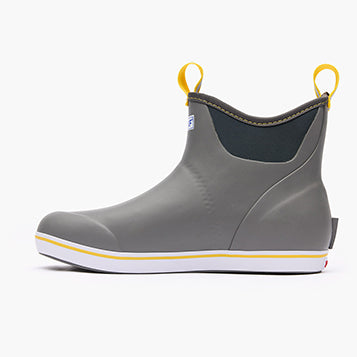 XtraTuf Men's 6 in Ankle Deck Boot Gray/Yellow
