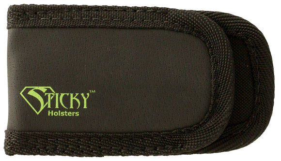 Sticky Holsters SMP Super Mag Pouch Single Latex Free Synthetic Rubber Black w/Green Logo
