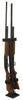 Rugged Gear 10082 Floor Mount Gun Rack2 Rifle/Shotgun Black