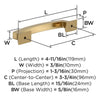 Amerock BP37121CZ Incisive Collection Pull