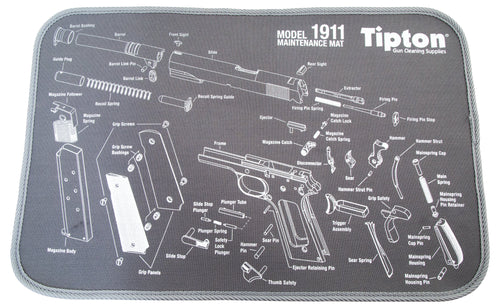 Tipton 558680 Maintenance Mat  Neoprene Top w/Rubber Back Black w/Gray Trim 1911 Parts Diagram 10  L x 12 W