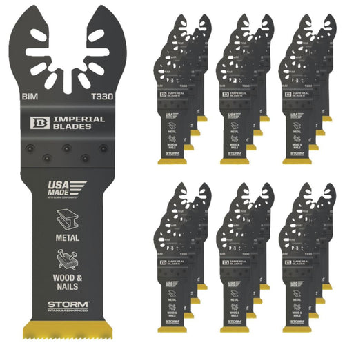 Imperial Blades 1-1/4 In. ONE FIT Titanium STORM Wood/Metal Oscillating Blade (25-Pack)