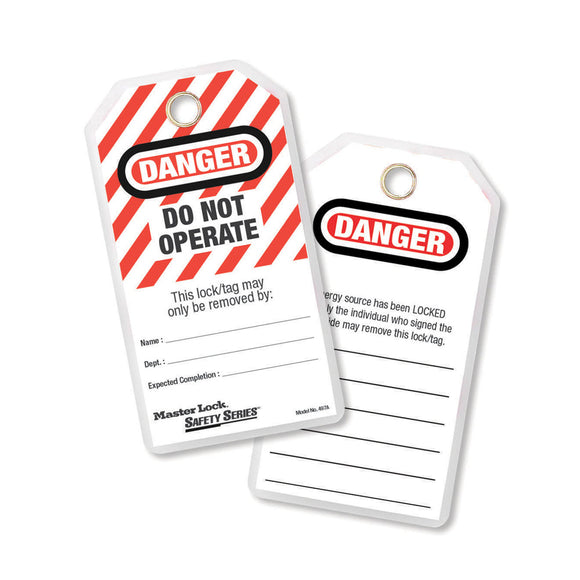 Master Lock Saftey Lockout Tags