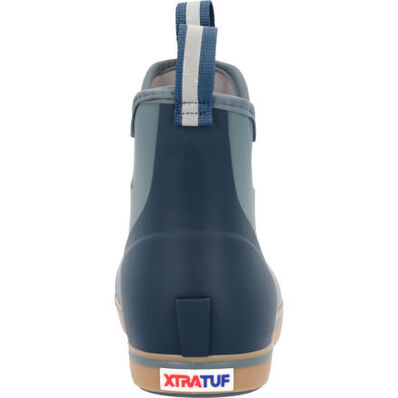 XtraTuf Men's 6 in Ankle Deck Boot Stormy Blue