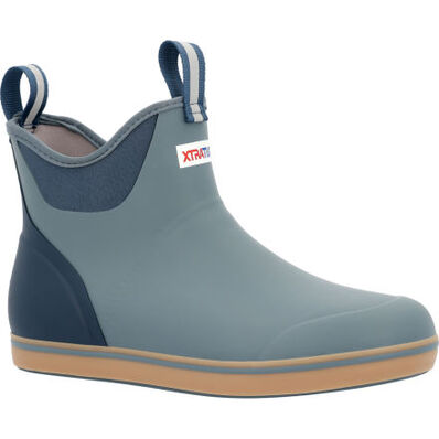 XtraTuf Men's 6 in Ankle Deck Boot Stormy Blue