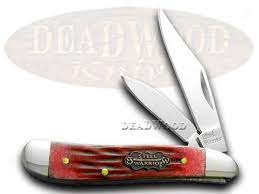 Frost Cutlery SW-107RWJ Little Peanut Red Walnut Jig Pocket Knife