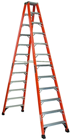 Louisville Ladder 12-Foot Fiberglass Step Ladder, Type IAA, 375-Pound Load Capacity