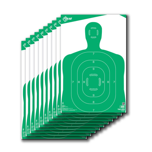 Allen 15204 EZ Aim  Silhouette Paper Target 12 x 18 10 Per Pack