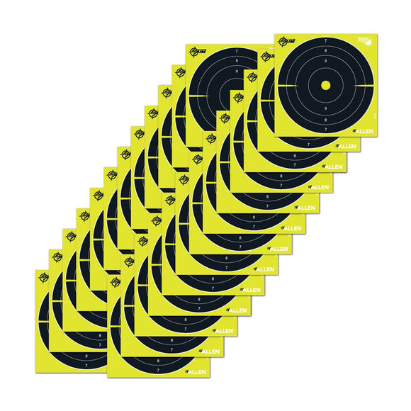 Allen 15213 EZ Aim Splash Bullseye Non-Adhesive Paper Target 8