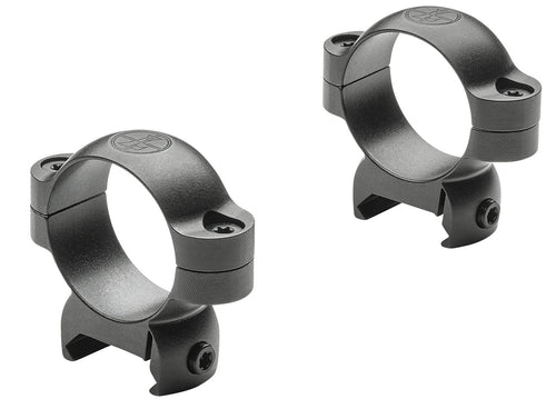 Leupold 120977 LRW Ring Set 30mm Diam Medium Steel Black Matte