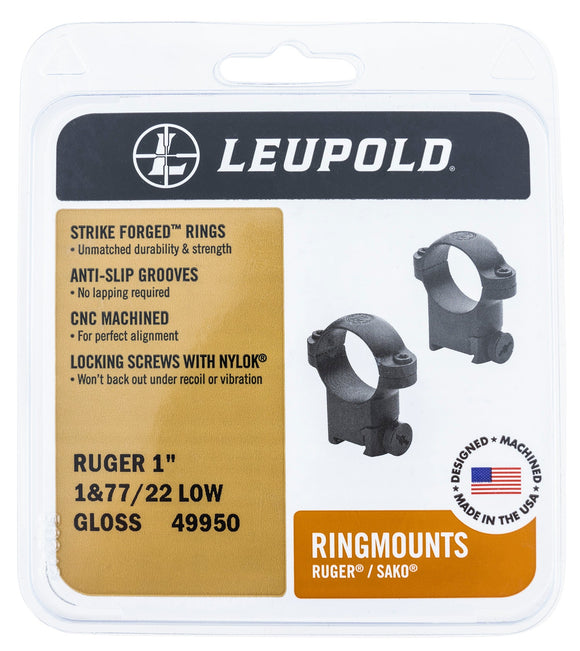Leupold 49952 Ringmount Rings  Dovetail Ruger M77 1