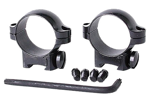Leupold 54231 Ringmount Rings  Leupold Cross Slot Base .22 Rimfire 1 Medium Black Gloss