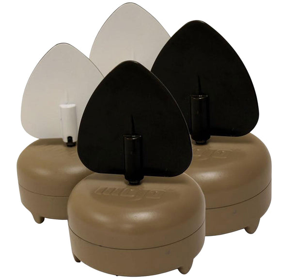 Mojo HW2461 Dove A Flicker  Brown w/Black Flicker, Brown w/White Flicker AA 4 Per Pack