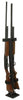 Rugged Gear 10082 Floor Mount Gun Rack2 Rifle/Shotgun Black