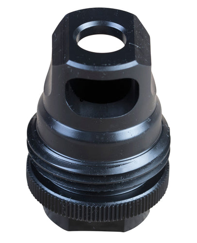 SilencerCo AC2628 ASR Single Port 9mm Luger Muzzle Brake 1/2-28 tpi Black Steel