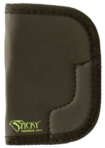 Sticky Holsters LG4 LG-4 Lg Revolvers up to 3 Latex Free Synthetic Rubber Black w/Green Logo