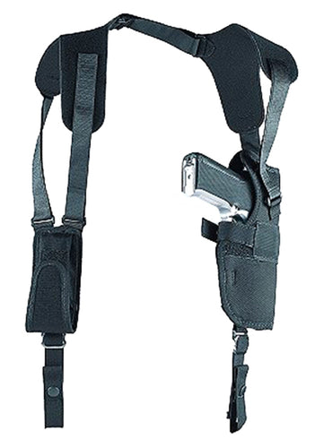 Uncle Mikes 83021 Sidekick Vertical Shoulder 3-4 Med/Lg DA Revolver Nylon Black