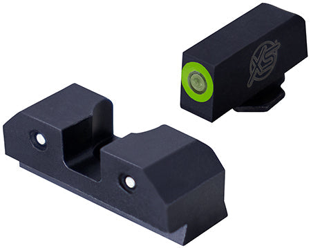 XS Sights GLR012P6G RAM Night Sights fits Glock 17,19,22-24,26-27,31-36,38 Tritium Front Green Green Tritium
