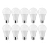Satco 11438 - 12A19/LED/E26/850/120V/10PK S11438 A19 A Line Pear LED Light Bulb