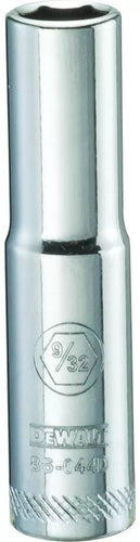 Dewalt 1/4 in Drive 6 pt Deep Socket 9/32 in