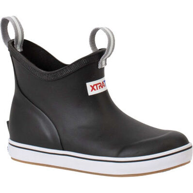 XtraTuf Kids' Ankle Deck Boot Black