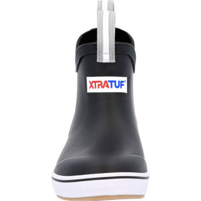 XtraTuf Kids' Ankle Deck Boot Black