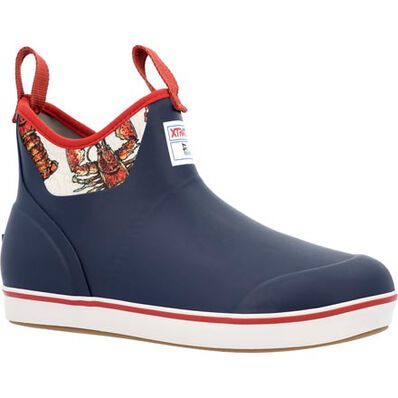 XtraTuf Women's 6 Fishe Wear Ankle Deck Boot Navy