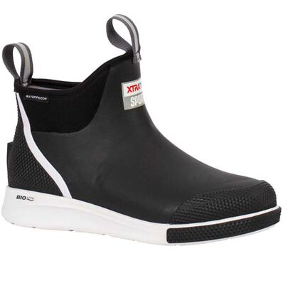 XtraTuf Men's 6 in Ankle Deck Boot Sport Black