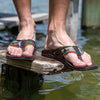 XtraTuf Men's Mossy Oak Bottomland Auna Sandal Brown