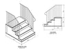 Century Group Concrete Steps 4 Tread 24” Stoop