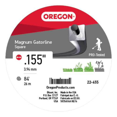 Oregon Magnum Gatorline Square Trimmer Line Fits Remington Rm1159 And Many Others