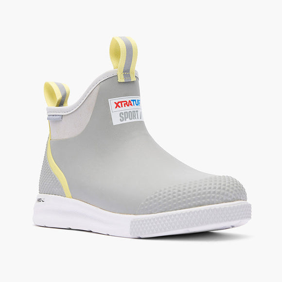 XtraTuf Women's 6 In Ankle Deck Boot Sport Grey