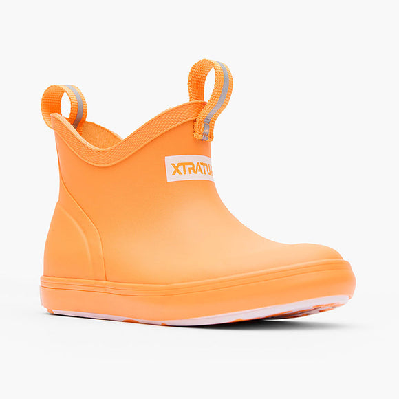XtraTuf Little Kids Ankle Deck Boot Orange