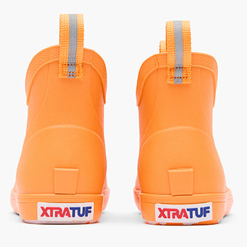 XtraTuf Little Kids Ankle Deck Boot Orange