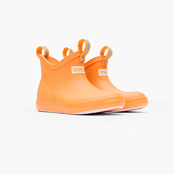 XtraTuf Little Kids Ankle Deck Boot Orange