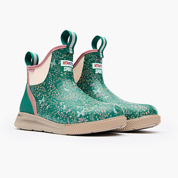 XtraTuf Women's 6 in Ankle Deck Boot Sport Green