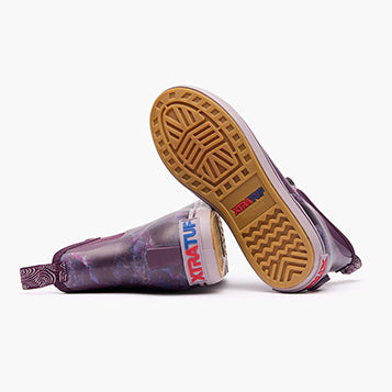 XtraTuf Women's Trolling Pack Fleece Lined Ankle Deck Boot Purple