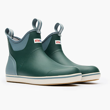XtraTuf Men's 6 in Ankle Deck Boot Green