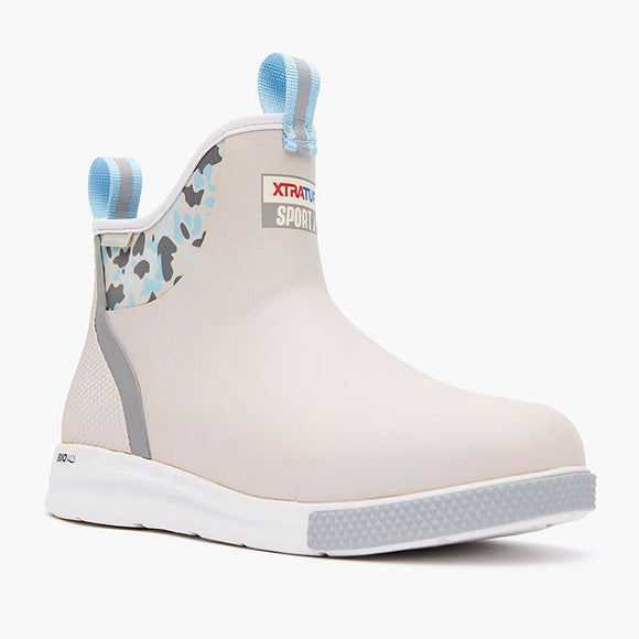 XtraTuf Men's Ankle Deck Boot Sport Duck Camo Gray
