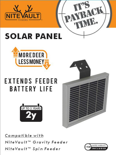 Nite Vault Feeders Solar Panel