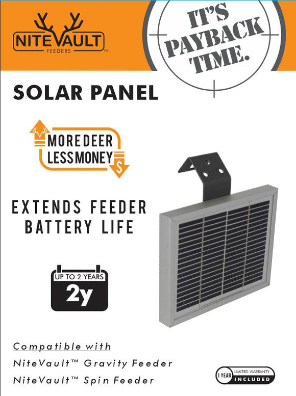 Nite Vault Feeders Solar Panel