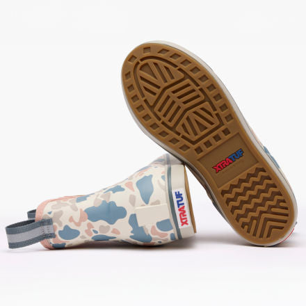 XtraTuf Women's Ankle Deck Boot Ivory Duck Camo