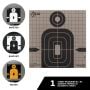 NEW EZ Aim Adhesive 8” Thermal Silhouette Target, Multi