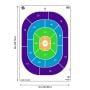 EZ Aim Fun Get the Game On Paper Shooting Targets, 12W x 18H, 8-Pack, Multi